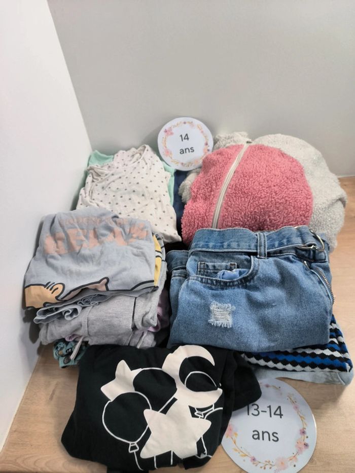Lot vêtements 14 ans fille 17 pièces