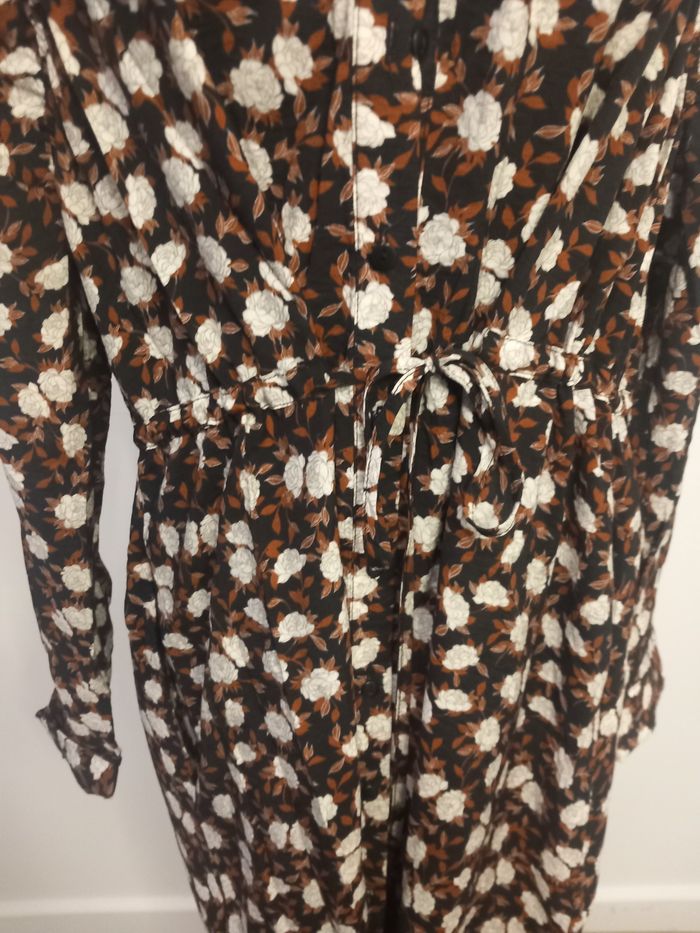 Robe chemise élégante mango fleuri - photo numéro 3