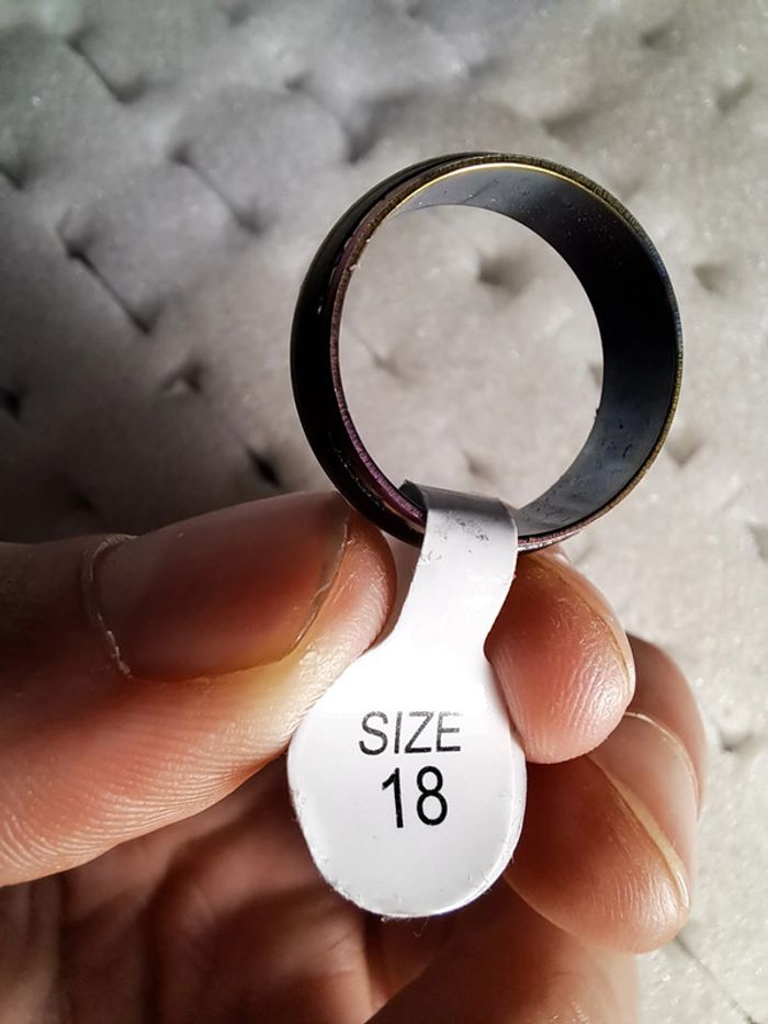 Bague acier inoxydable dorées - photo numéro 2