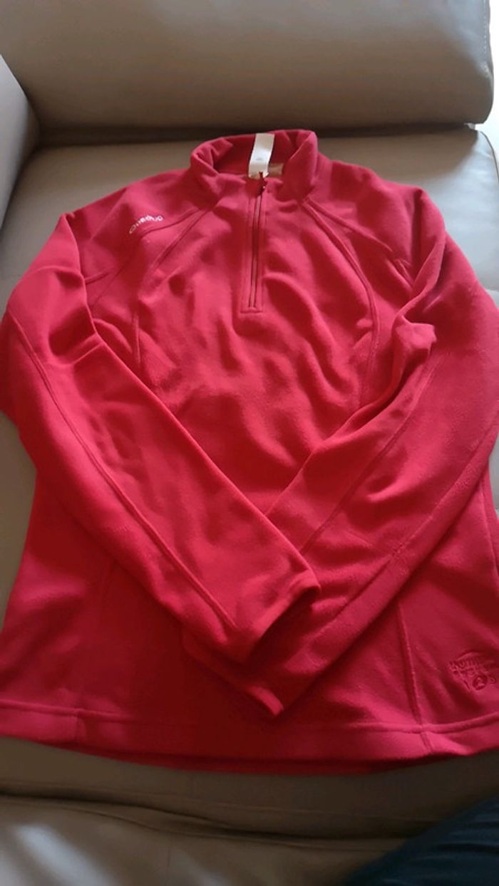 Pull polaire Quechua rouge