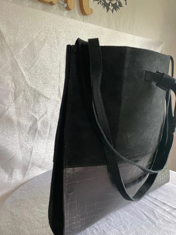 Sac noir effet python - photo numéro 3