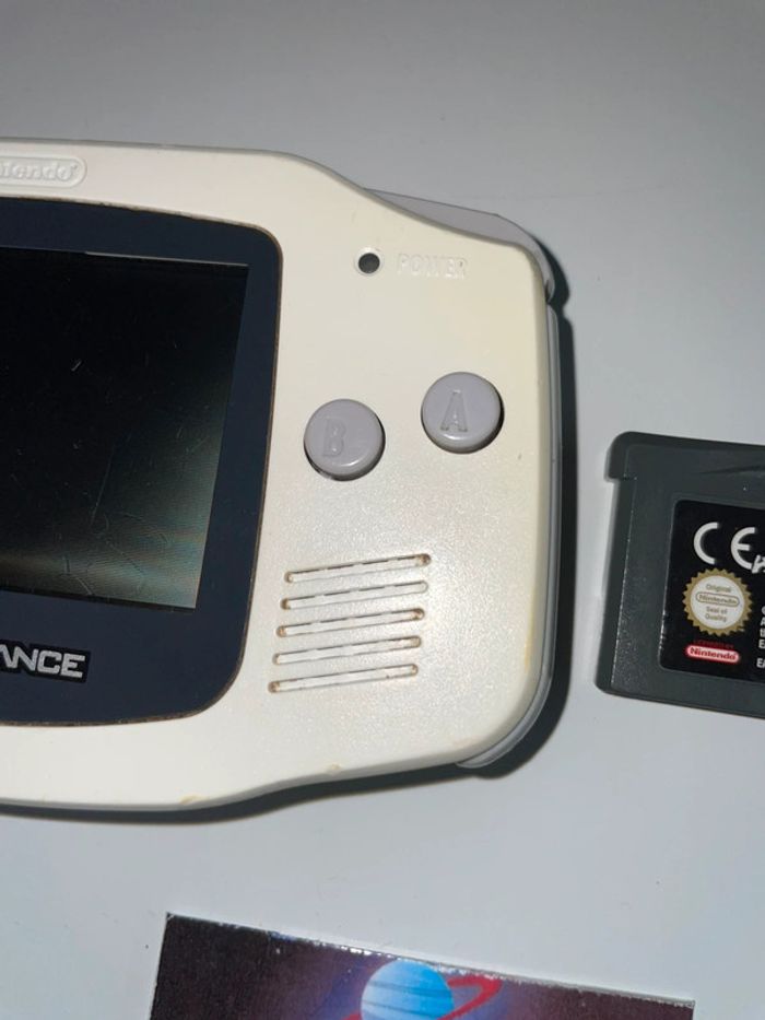 Console Nintendo Game Boy Advance Model NO AGB-001 + 1 Jeux officielle Crème - photo numéro 5