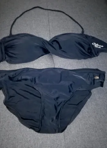 Lot de 2 Maillots de bain deux-pièces noir + bleu - Femme