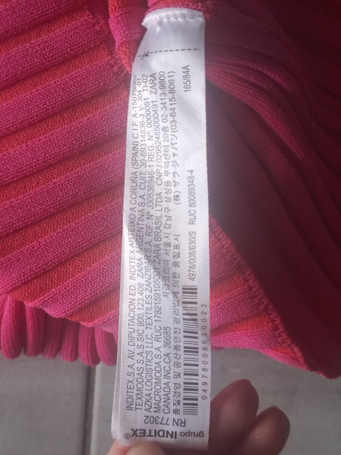 Robe longue moulante rose Zara Taille S - photo numéro 6