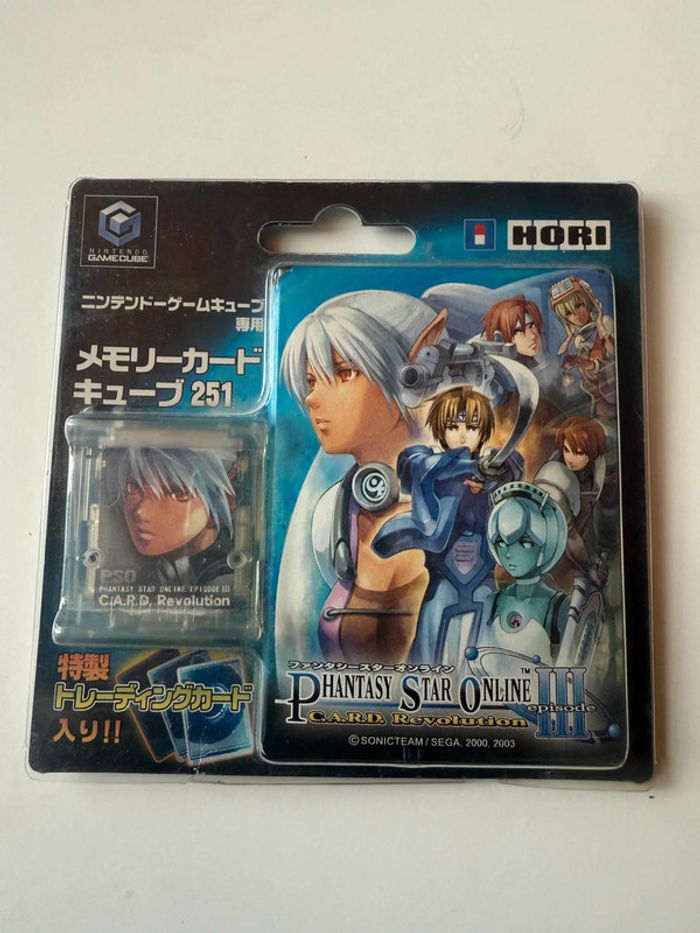 Rare ! phantasy star online III 3 sur Nintendo gamecube avec carte mémoire - photo numéro 2