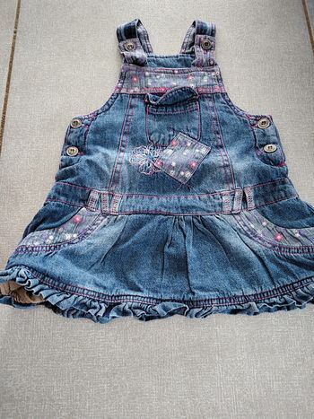 Robe à bretelles en jean T.18 M
