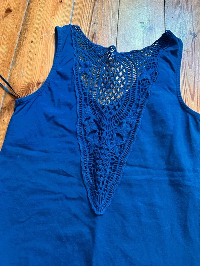 TEE shirt bonobo dos ajoute bleu xs - photo numéro 2