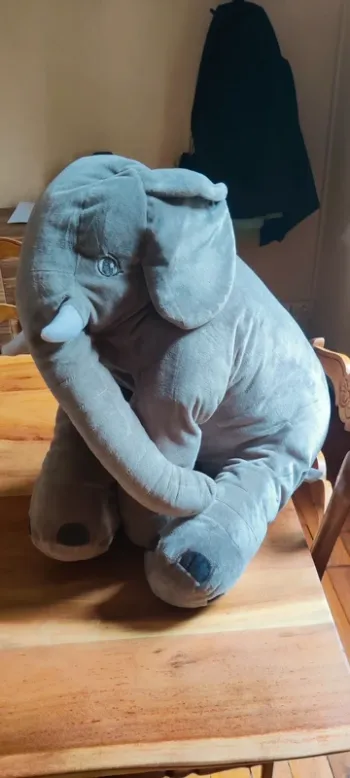 Grande peluche Éléphant