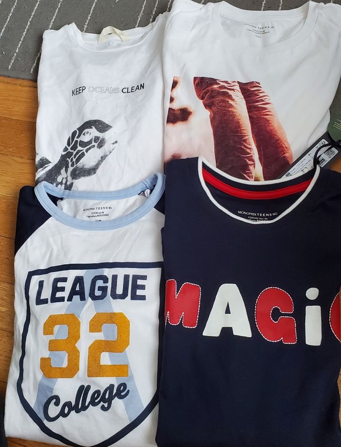 Lot manches longues 14 ans