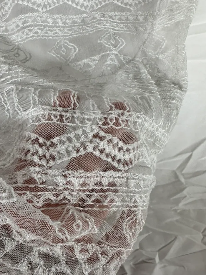 Robe blanche bohème Hollister - photo numéro 4
