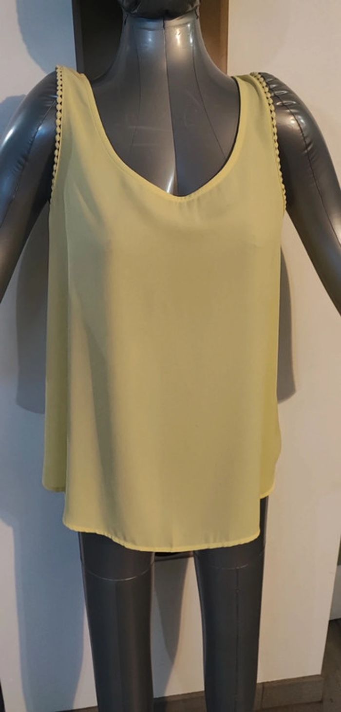 Chemisier à bretelles jaune T:L