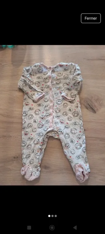 Pyjama dors bien 6 mois smiley