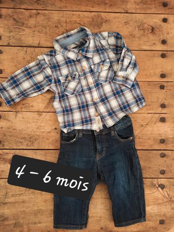 Ensemble jean et chemise H&M