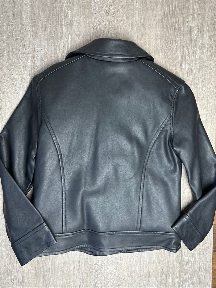 Blouson perfecto zippé en simili intérieur doublé - taille 6 ans - photo numéro 7