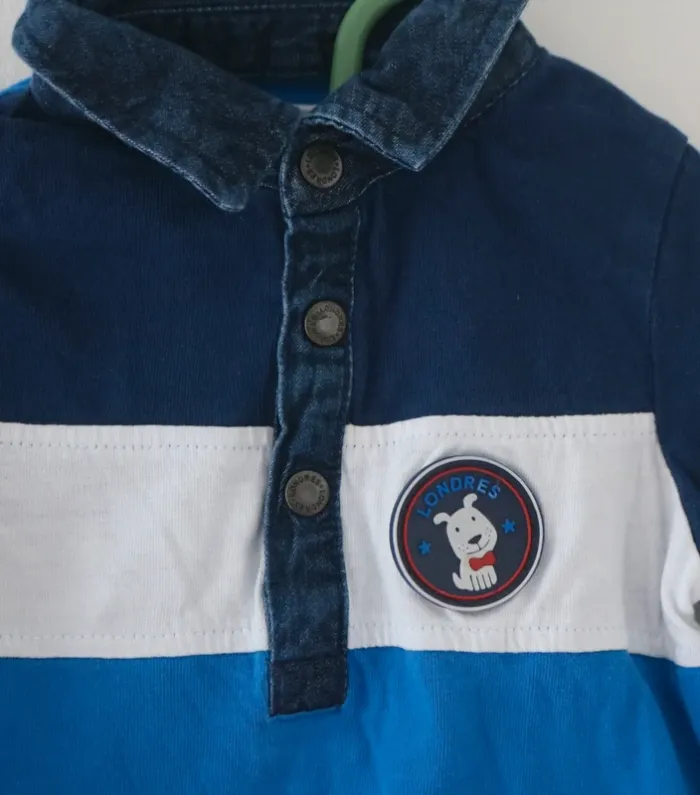 Ensemble haut/jogging Mes petits cailloux et gilet Tex 6 mois - photo numéro 6