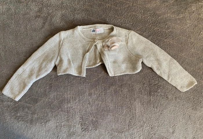 Boléro crème fille taille 12-24 mois
