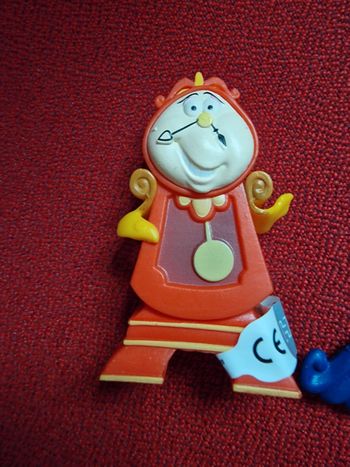 Figurine horloge la belle et la bête