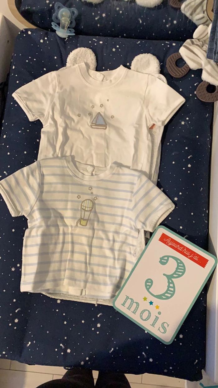 Lot de 2 tee shirt MC