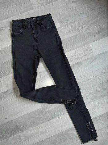 Pantalon skinny taille 32 34 12 ans noir taille haute