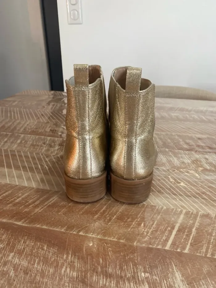 Bottines dorées - photo numéro 3