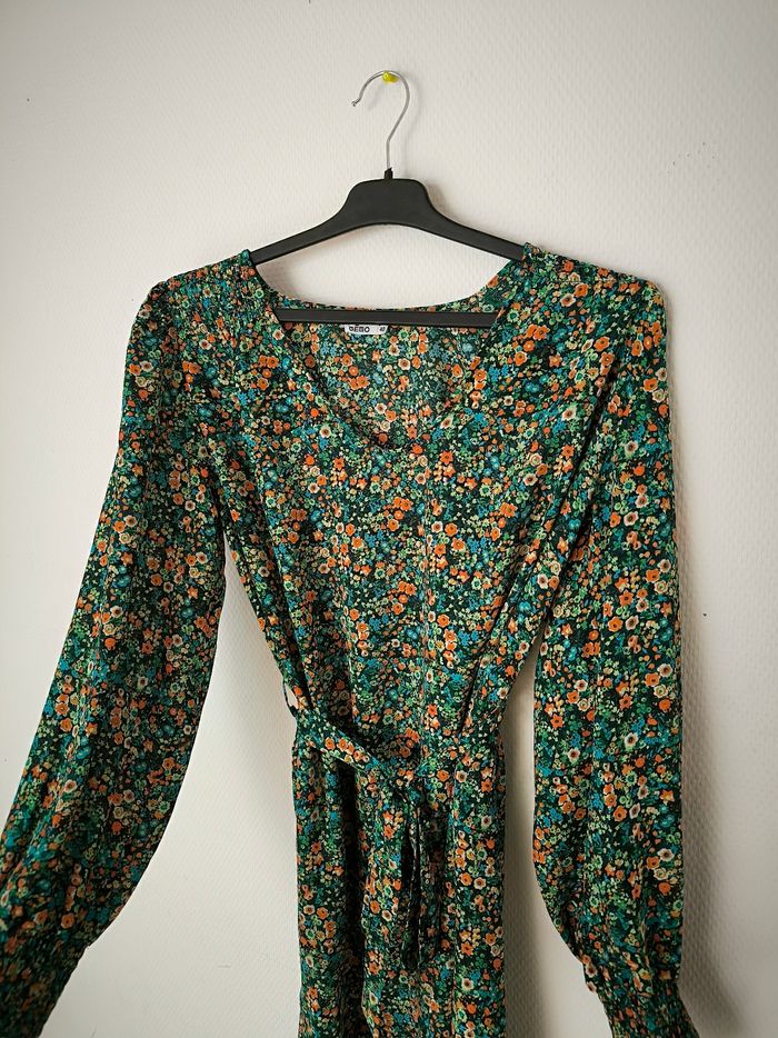 Robe verte à motif fleur Gémo taille 40 - photo numéro 6