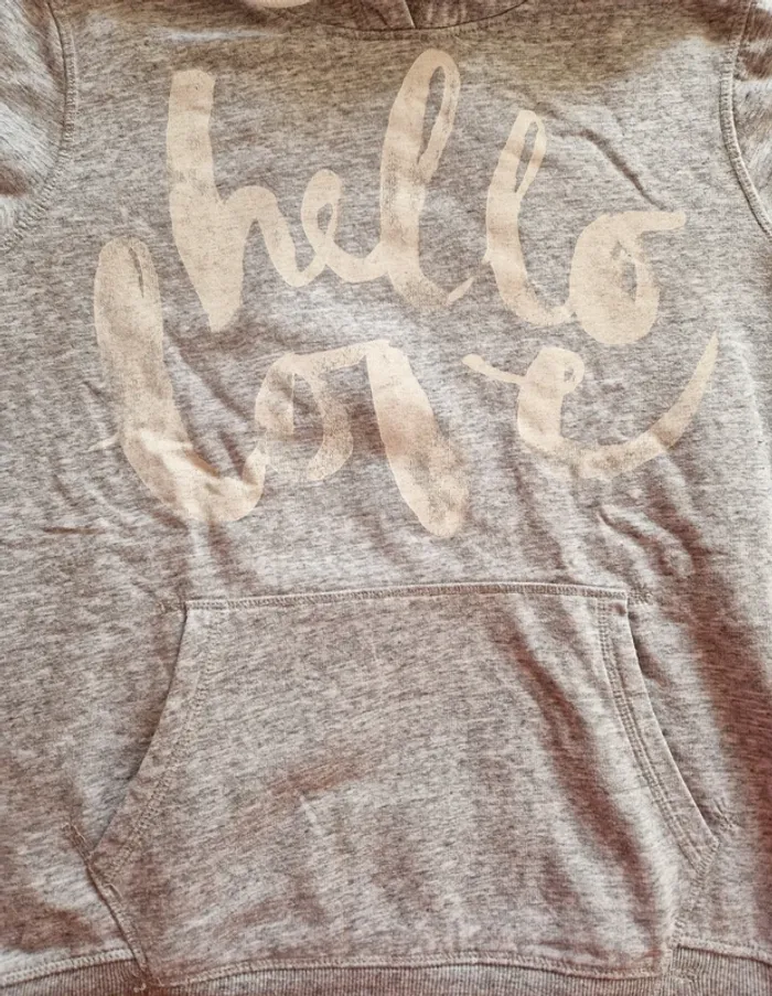 Sweat gris à capuche femme - photo numéro 4