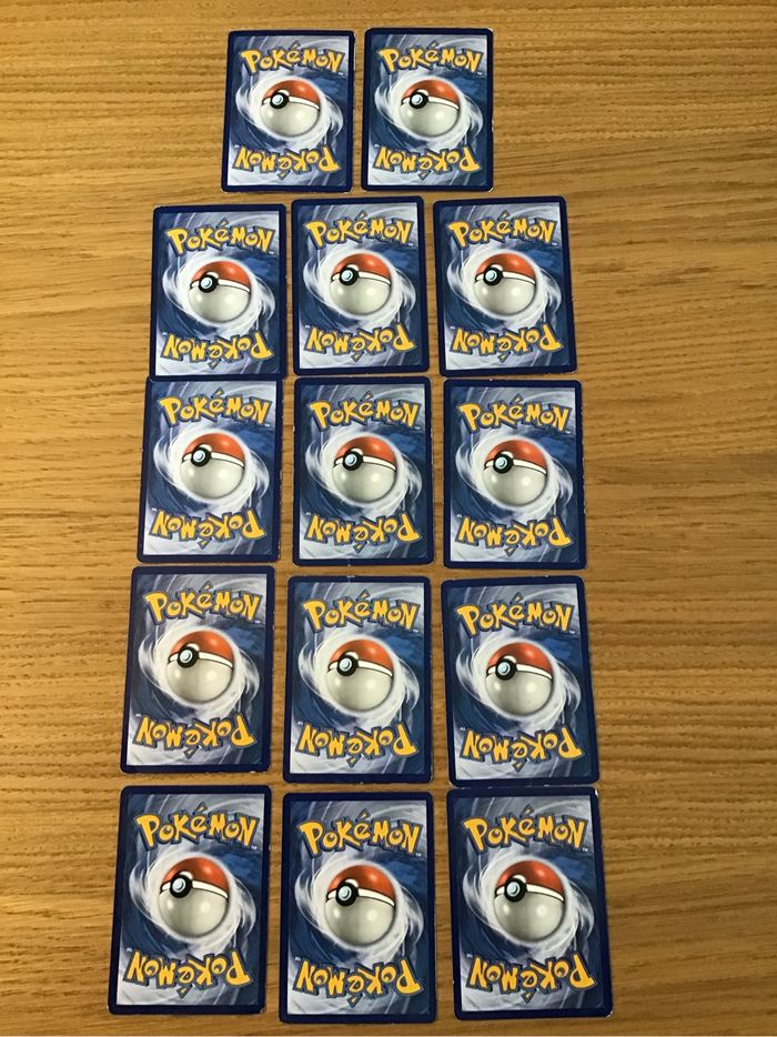 Lot 14 cartes Pokémon Soleil Lune différentes séries - photo numéro 2