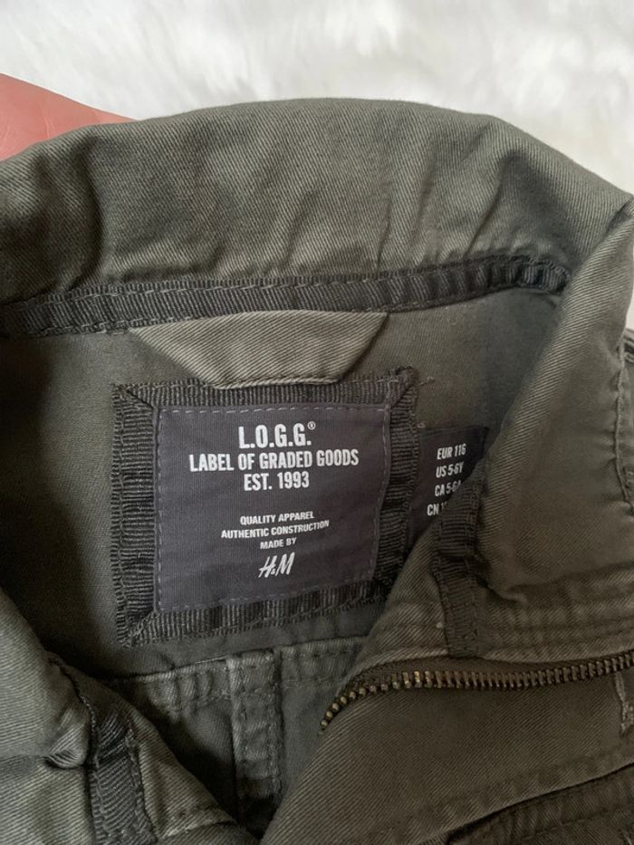 Jolie veste militaire kaki taille 5/6ans - photo numéro 3