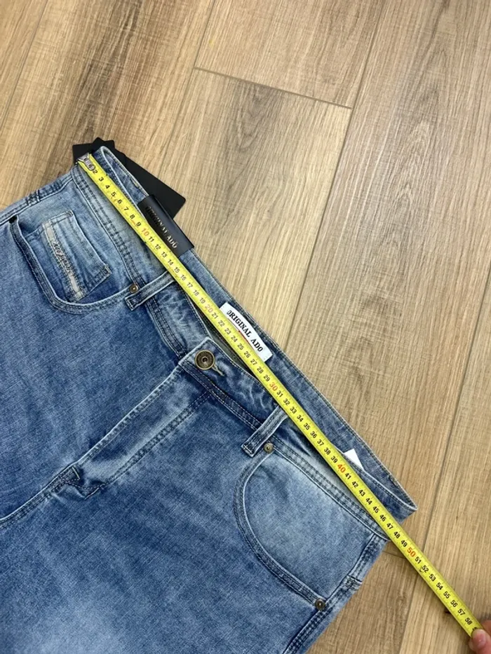 Jean homme neuf bleu taille W40 FR50 Pantalon homme jean coupe droite - photo numéro 5