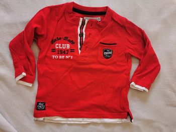 T-shirt 2 en 1 rouge