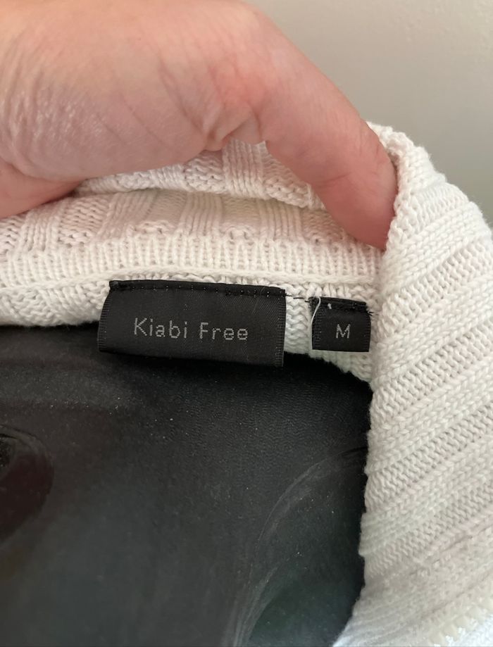 Gilet blanc côtelé zippé Kiabi Free T.M TBE 🤍 - photo numéro 4