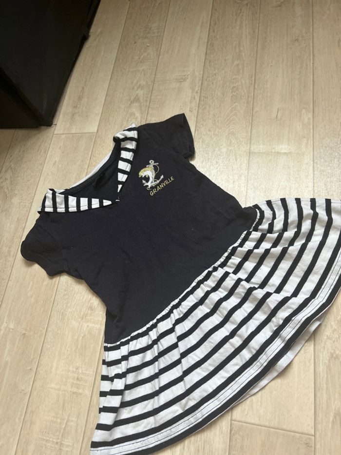 Robe marinière fille