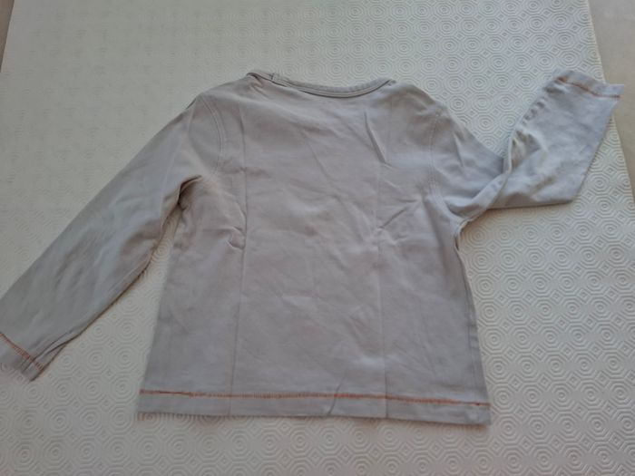 Tee shirt beige clair Okaidi T 4 ans - photo numéro 2