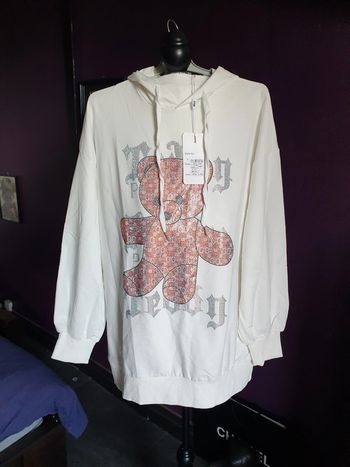 Sweat léger ourson blanc