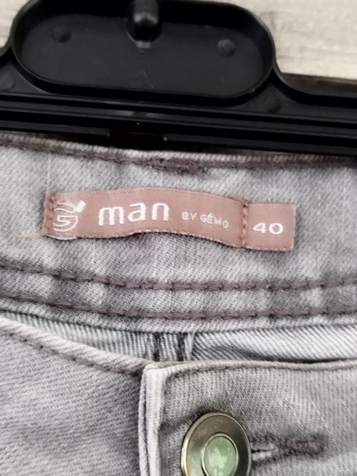 Jean gris homme -gemo- taille 40-neuf - photo numéro 2