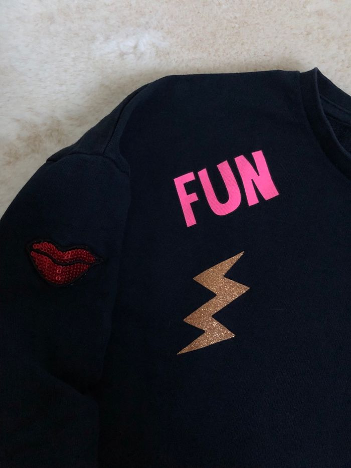 Sweat marine patch et transfert - Name it - 11/12ans 146/152cm - photo numéro 2