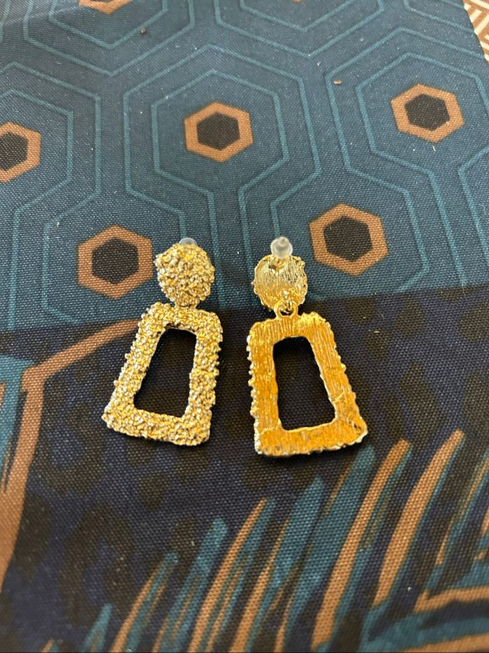 Paire de boucles d’oreilles, acier inoxydable - photo numéro 2