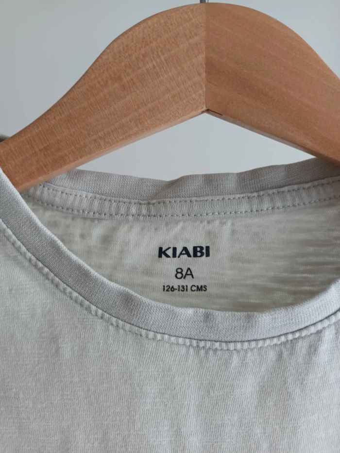 T-shirt beige avec poche 8 ans - photo numéro 2