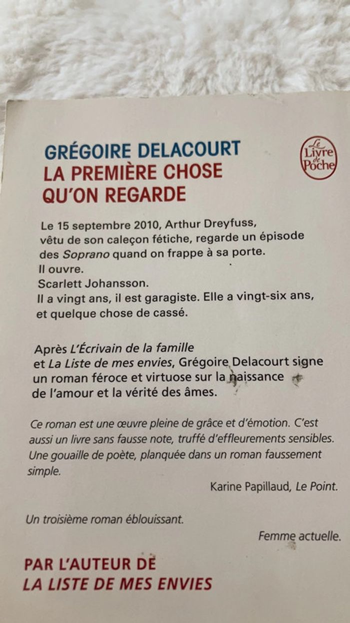 Livre de Grégoire Delacourt - photo numéro 2