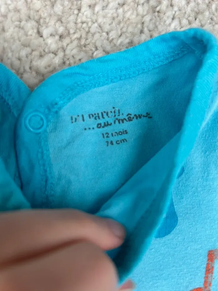 Lot de 2 pyjamas bébé mixtes - 12 mois - DPAM et Texe - photo numéro 3