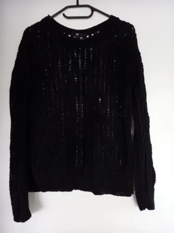Pull noir ajouré H&M