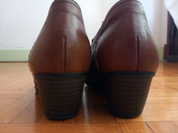 Chaussures marron avec petit talon,Remonte 37 - photo numéro 3