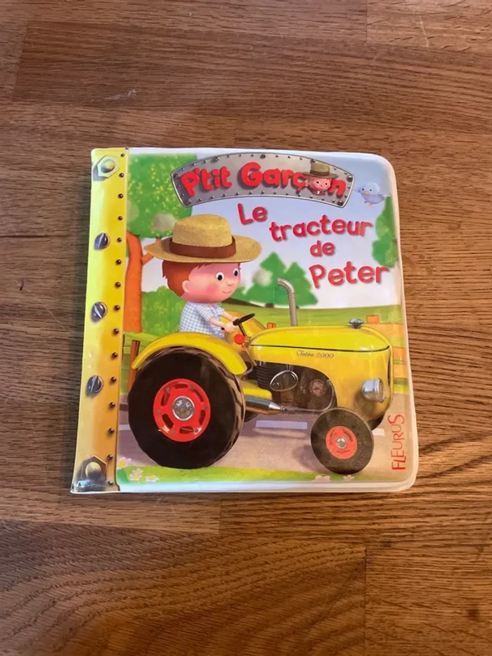Livre pour le bain P’tit garçon Le tracteur de Peter
