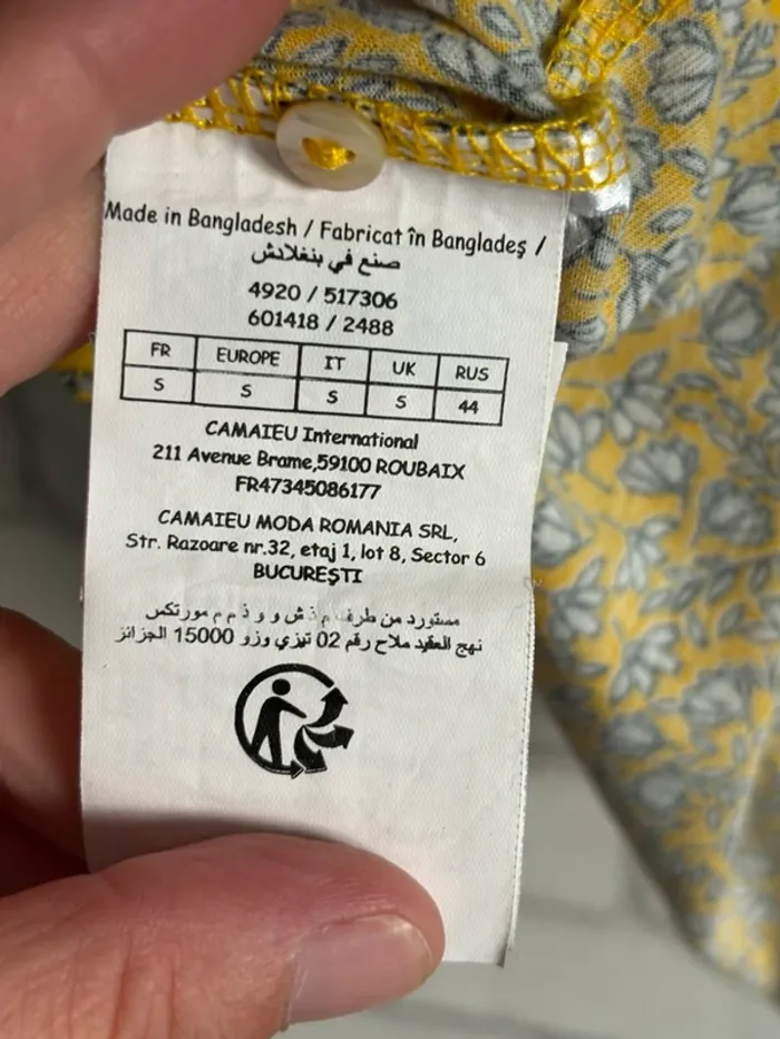 Chemiser camaïeu taille S - photo numéro 4