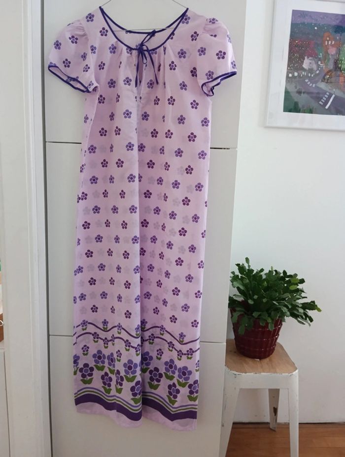 Chemise de nuit vintage à porter en robe taille - photo numéro 3