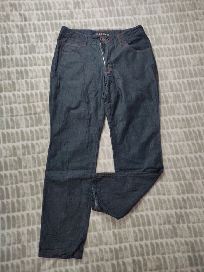 Jeans souple bleu Red Rose taille 38 - photo numéro 1