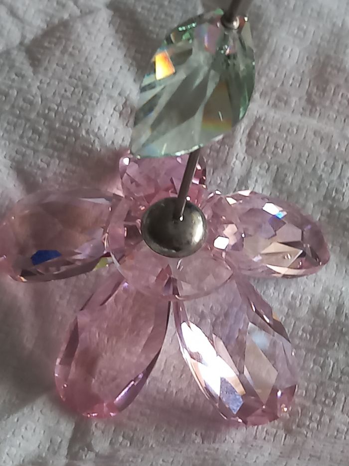 Figurine Fleur à bascule Swarovski - photo numéro 5