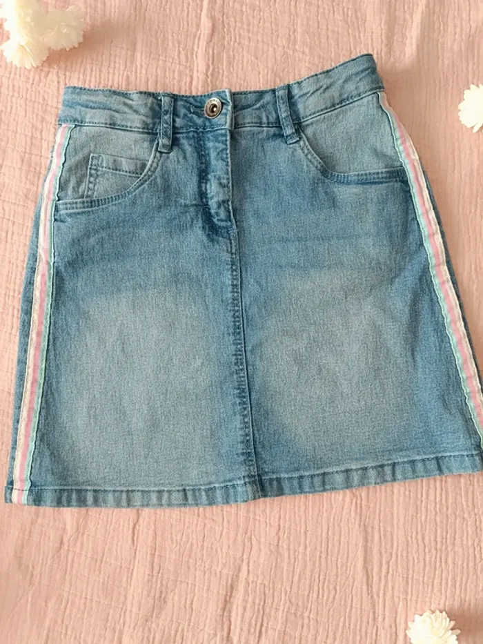 Jupe en jeans-9ans fille-Réglable