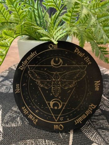 Planche radiesthésie ouija rond