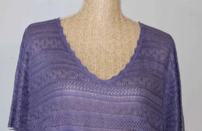 Pull  léger  ajouré –  Parme  -  Damart - 54/56 - photo numéro 2